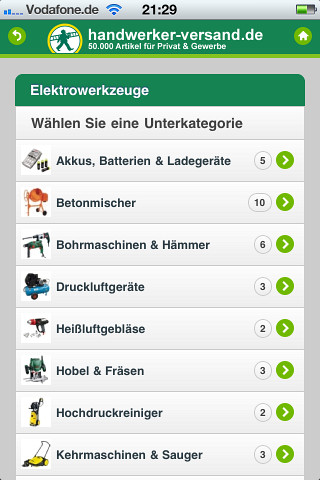 Screenshot Handwerker-Versand.de mobile Webseite 3